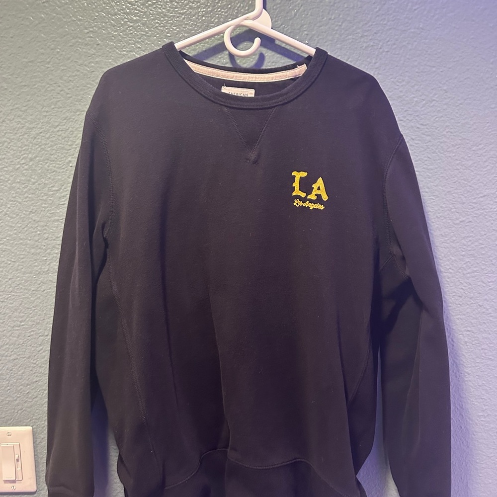 Black LA Embroidered Sweater